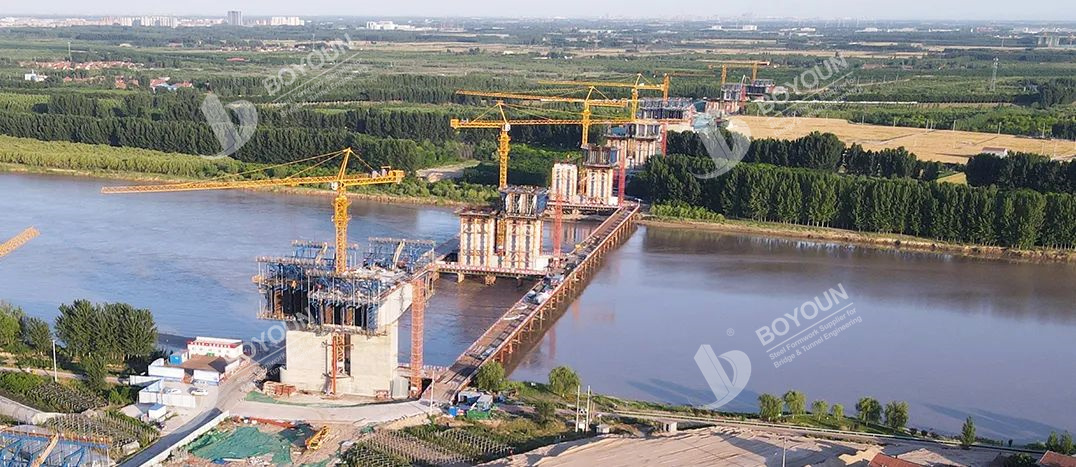Binzhou Yellow River Fourth Bridge Cantilever Form Traveller Project (en inglés)