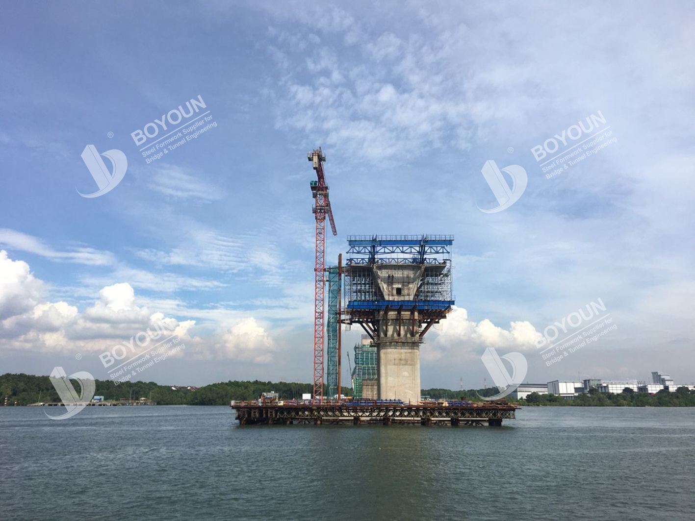 Proyecto del puente del río Pulai en Johor, Malasia