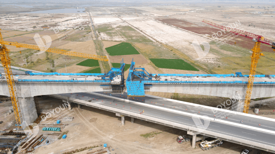 Baoyin Railway Shizuishan puente Extra grande en voladiforma caja de viajero