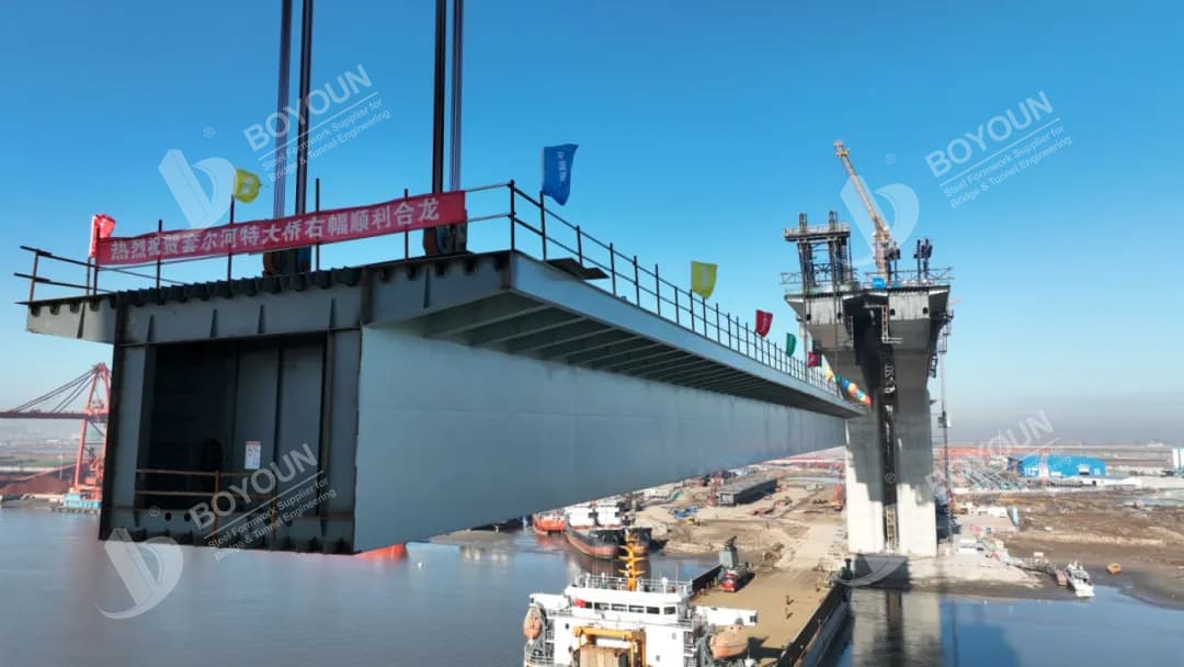 Tecnologías de construcción clave para puentes de viga curva de caja de acero