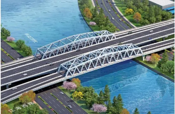 Puente de armadura de acero